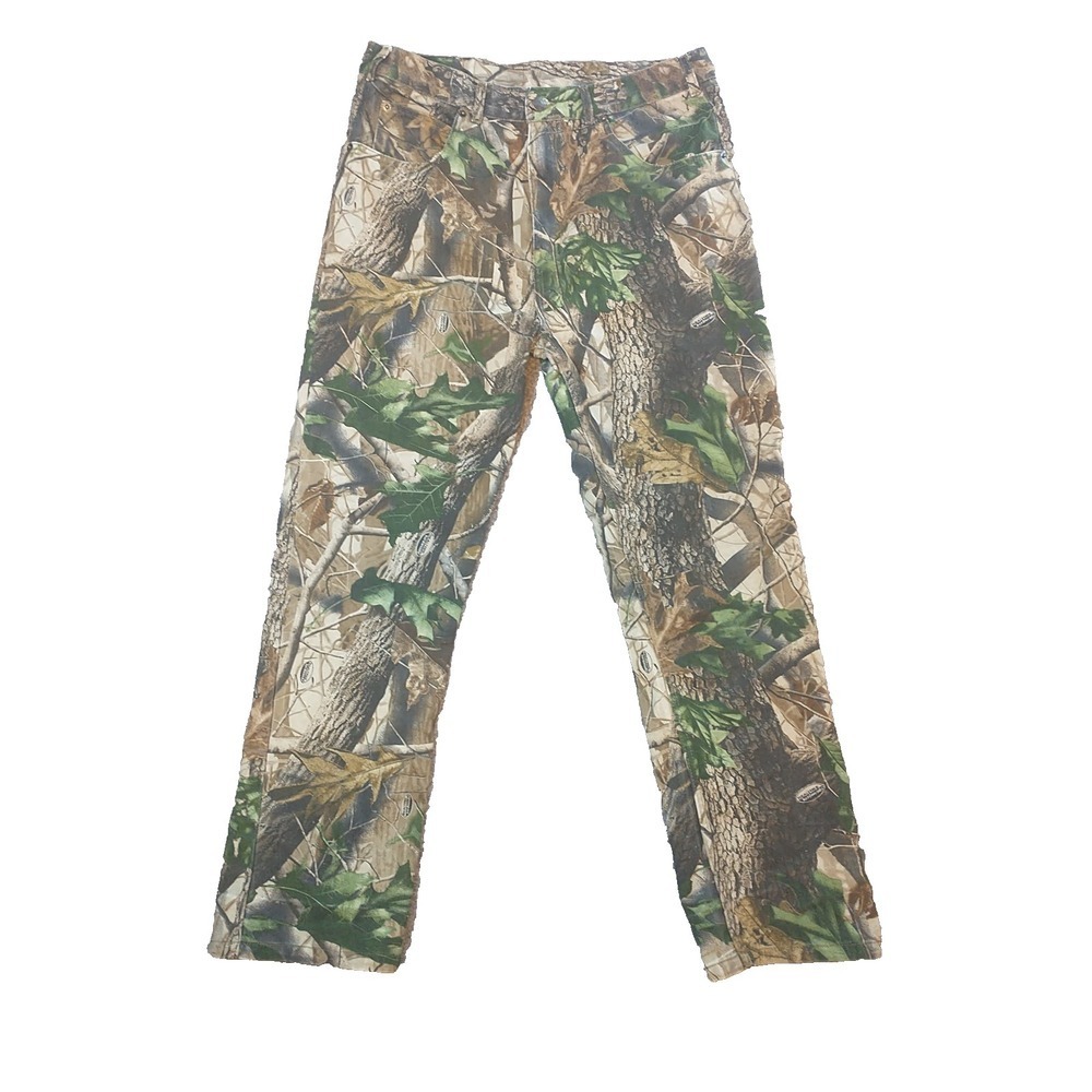 RealTree Hardwoods Camo Pants Mens 34x29 Brown Green Forest Camouflage Hunting